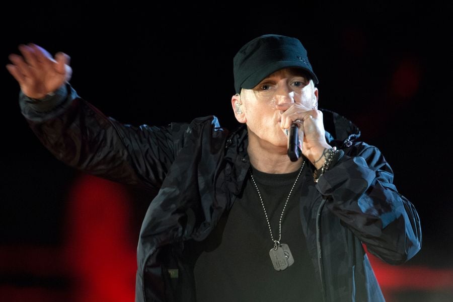 Eminem opens ‘Mom’s Spaghetti’ LA pop-up store for the Super Bowl
